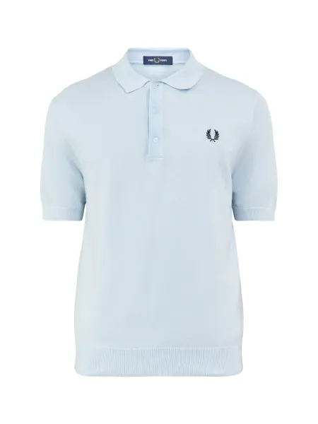 Fred Perry Cotton Knitted Polo Shirt