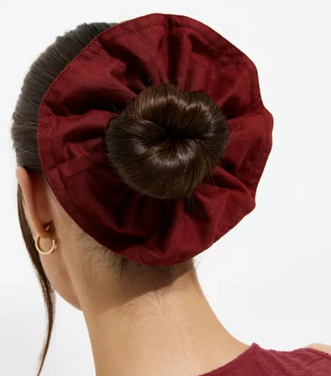 New Look Burgundy Oversized Scrunchie
