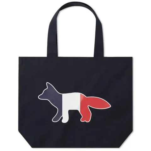 Maison Kitsuné Tricolor Fox Tote Bag