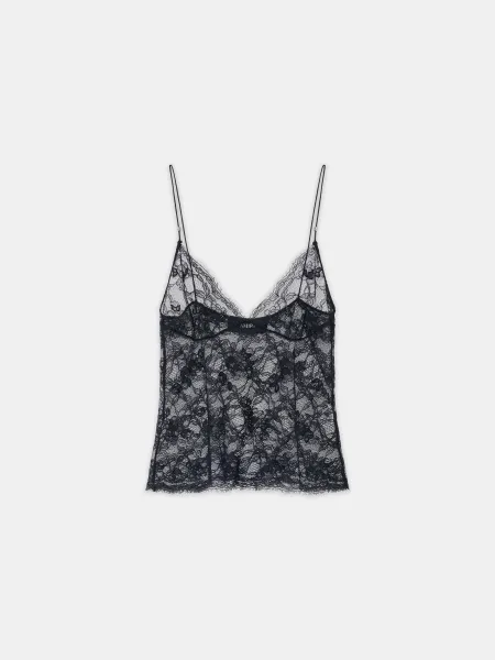 WOMEN - WOMEN'S LACE CAMI TOP - Black
