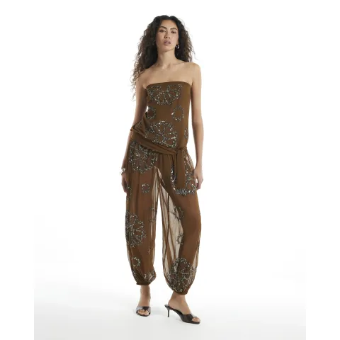 River Island Embellished Bandeau Scarf Top