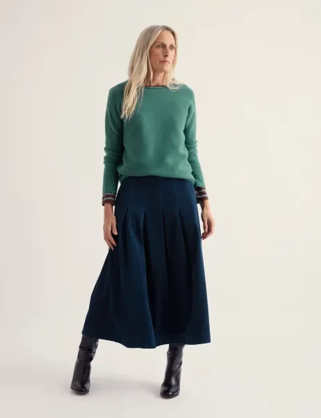 Seasalt Cornwall Merino Wool Rich Jumper Green