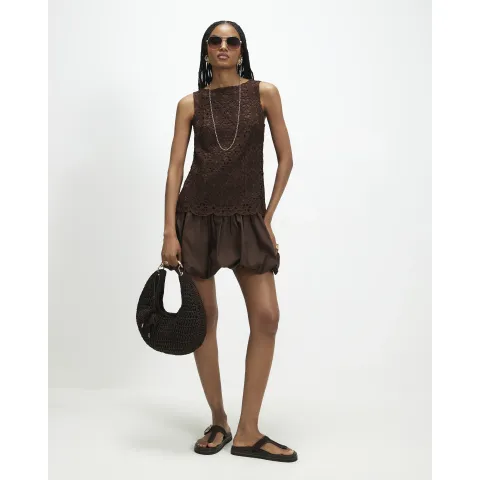 River Island Crochet Hybrid Mini Dress