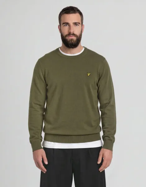 Lyle & Scott Cotton Merino Crew Neck Jumper