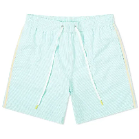 Taping Seersucker Swim Short
