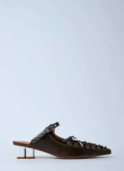 Eyelet Mules