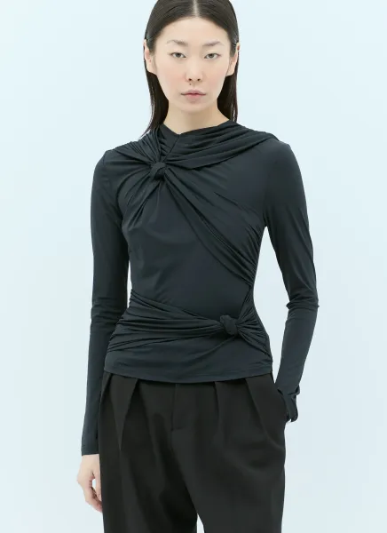 Knotted Jersey Top