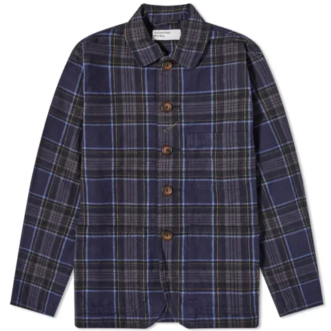 Check Cotton Bakers Chore Jacket
