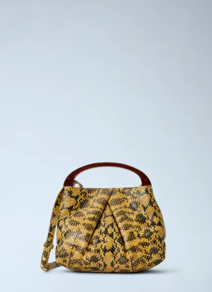 Dries Van Noten Structured Leather Handbag