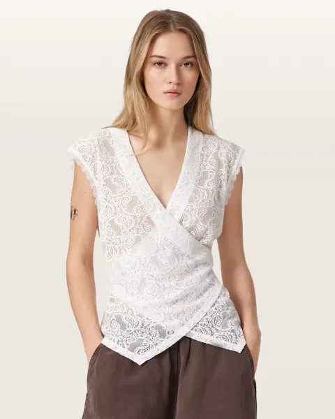 Vera Sleeveless Wrap Blouse
