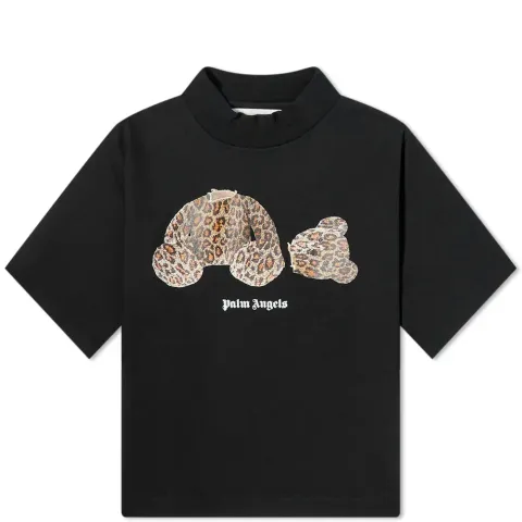 Cropped Leopard Bear T-Shirt
