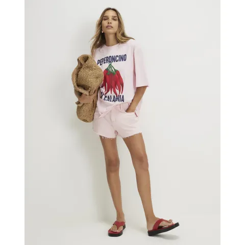 River Island Cotton Pepperoncino Boyfriend T-Shirt