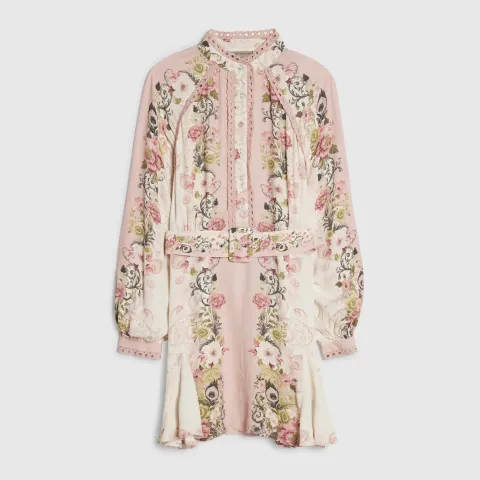 River Island Petite Floral Lace Mini Dress