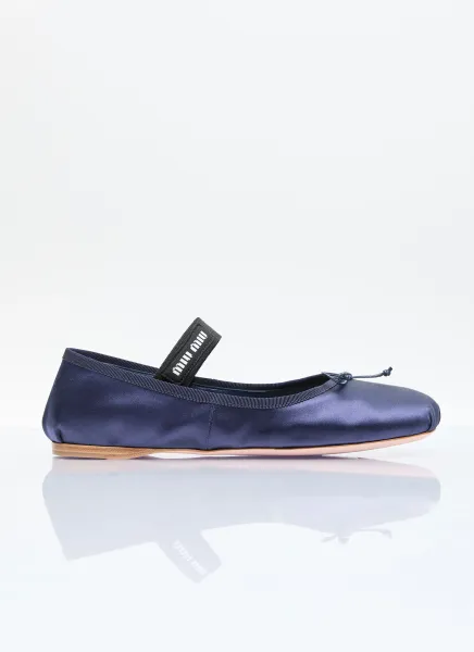 Satin Ballerina Flats