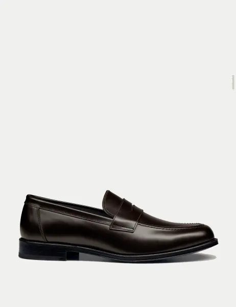 Charles Tyrwhitt Leather Loafers Dark Brown