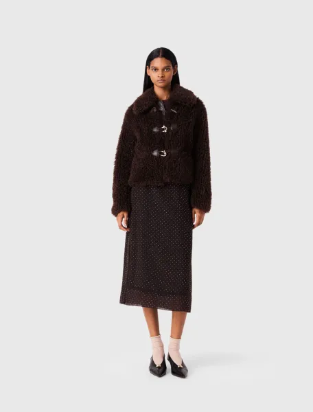 Maje Short curly coat