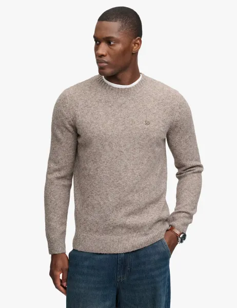 Superdry & Co Cotton Blend Cable Crew Neck Jumper