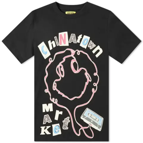 Chinatown Market Smiley Tape Player T-Shirt
