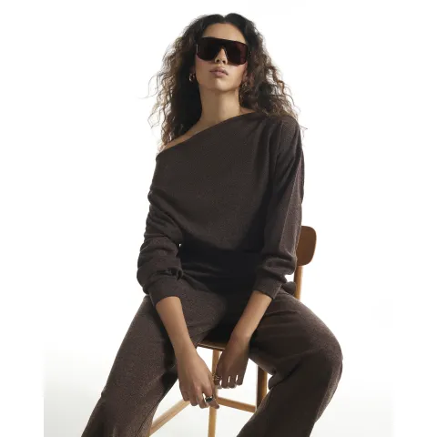 River Island Two Tone Off The Shoulder Top