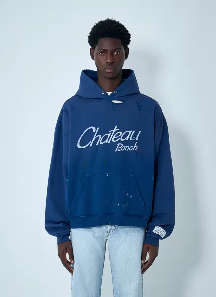Distressed Chateau Raunch Hooded Sweatshirt