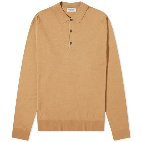Long Sleeve Belper Merino Knit Polo