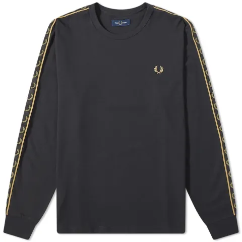 Authentic Long Sleeve Contrast Taped Ringer T-Shirt