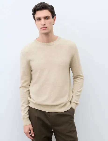 Autograph Pure Cashmere Crew Neck Jumper Light Natural