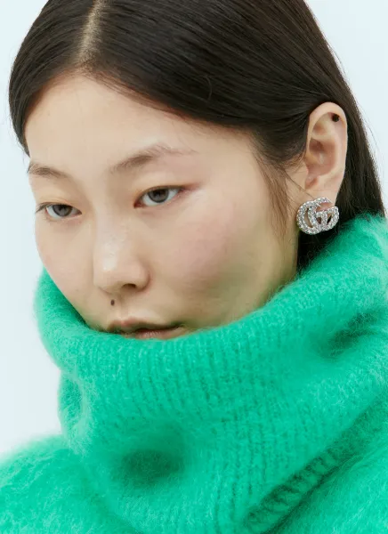 GG Marmont Single Crystal Earring