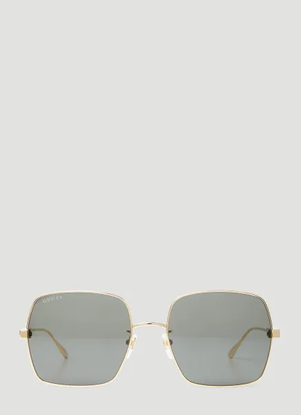 Lettering Square Sunglasses