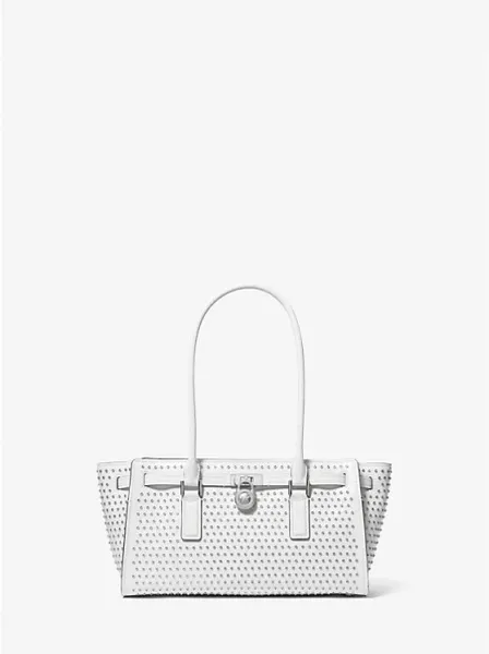 Michael Kors Hamilton Moderne Small Grommeted Leather Satchel