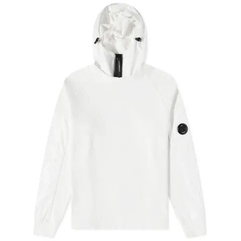 Diagonal Raised Fleece Arm Lens Popover Hoodie