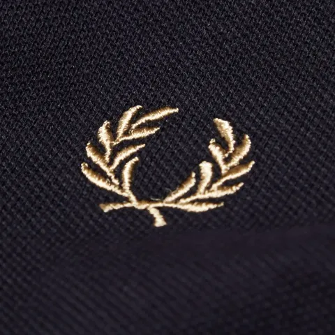 Fred Perry Circular Allover Print Trim Polo