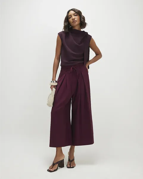 River Island Tie Detail Culottes