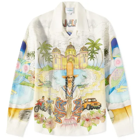 Spirit Lake Long Sleeve Linen Shirt