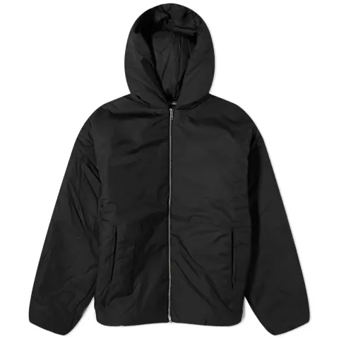 Flower-Warmth Padded Bomber Jacket