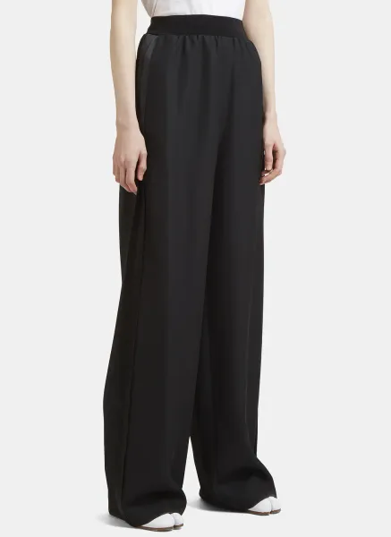 Long Flared Tuxedo Stripe Pants