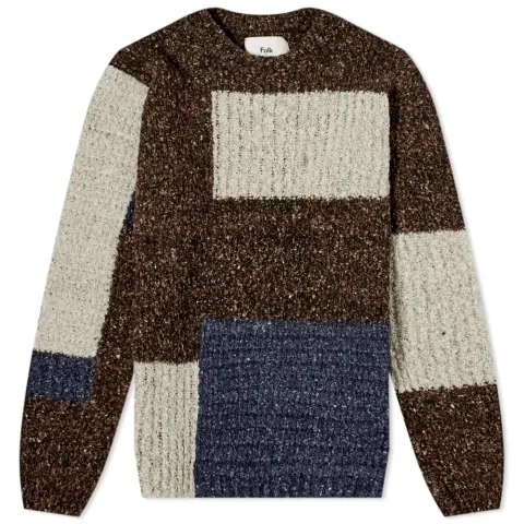 Patchwork Seoul Crew Knit