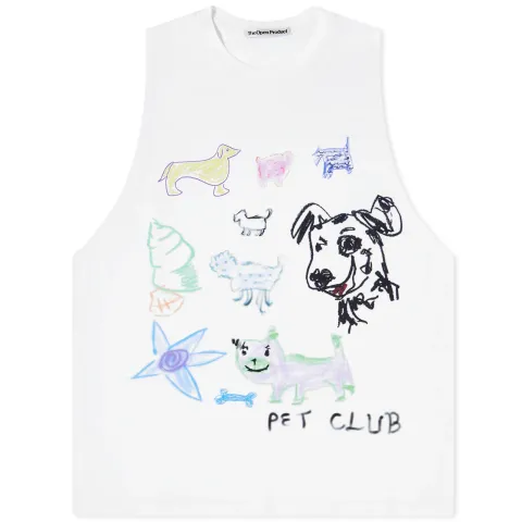 Pet Drawing Sleeveless Tank Vest