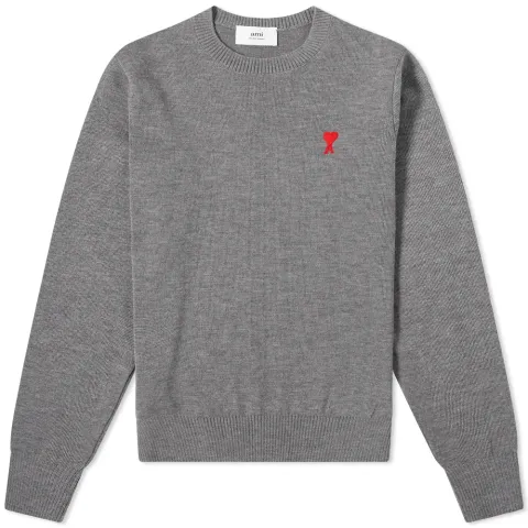 AMI Small A Heart Crew Knit