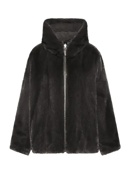 reversible parka mink Mahogany