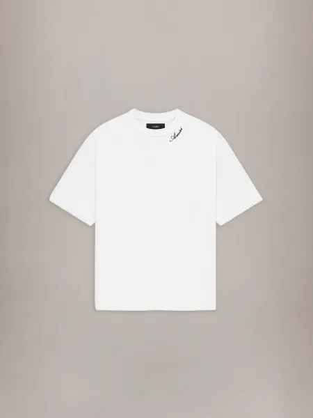 SCRIPT TEE - White