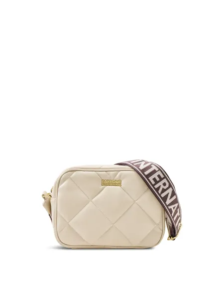 BARBOUR Soft Quilt Sloan Crossbody Bag Moonbeam
