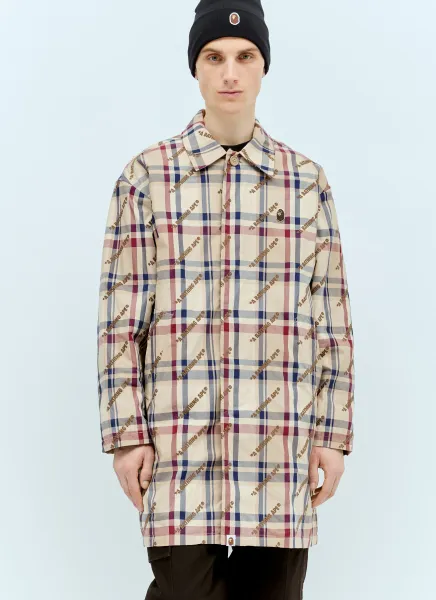 Logo Check Coach Jacket