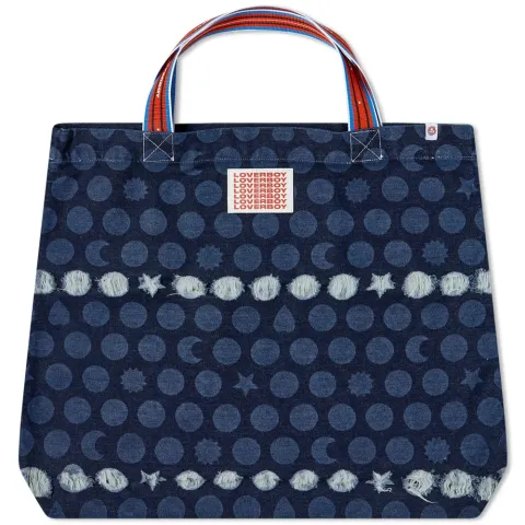 Large Denim Tote Bag