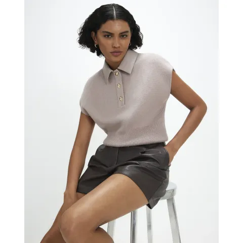 River Island Knitted Tank Polo Top
