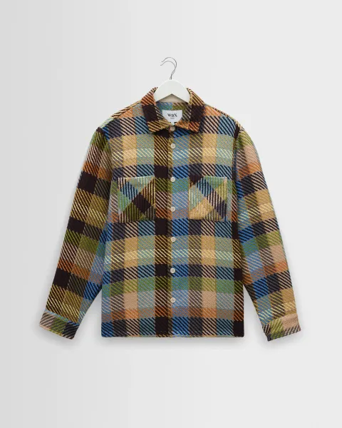 Whiting - Khaki and Multicolour Pike Check Overshirt