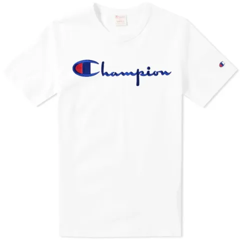 Embroidered Script Logo Tee
