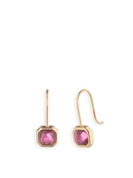 Lauren Ralph Lauren Stone Drop Hoop Earrings