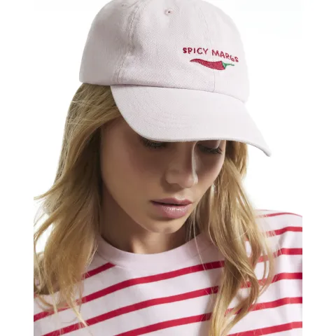 River Island Spicy Margs Embroidered Denim Cap