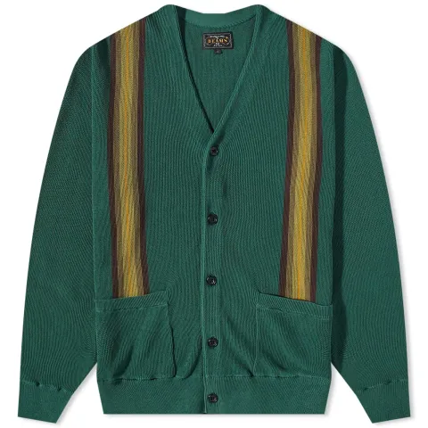 Stripe Jaquard Cardigan